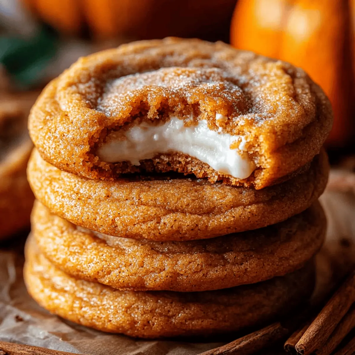 Pumpkin Cheesecake Cookies