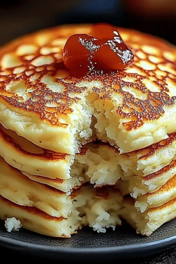 Flourless Cottage Cheese Pancakes