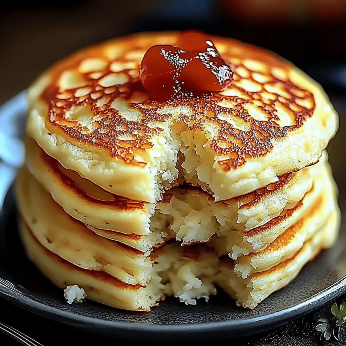 Flourless Cottage Cheese Pancakes