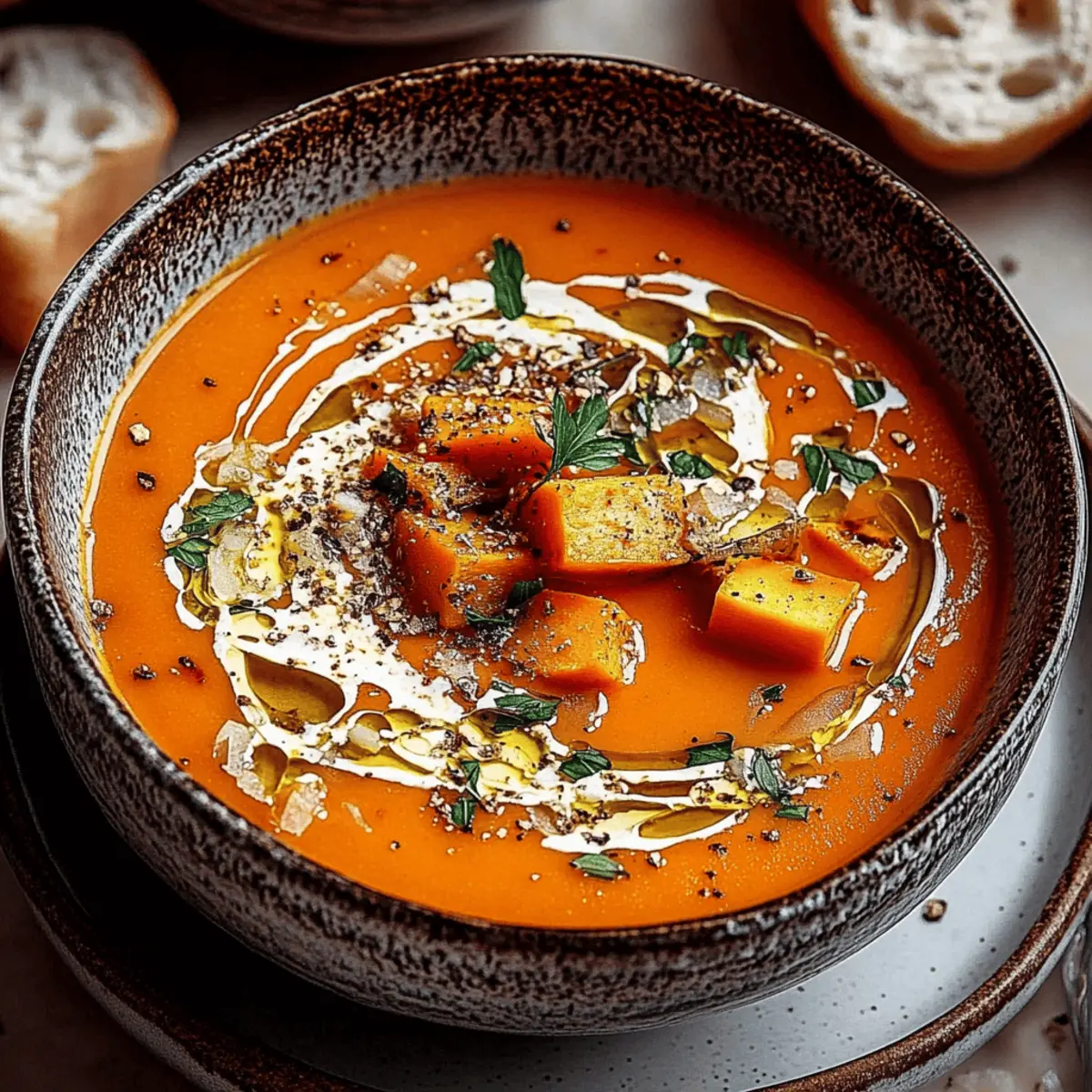 Red Pepper Sweet Potato Soup