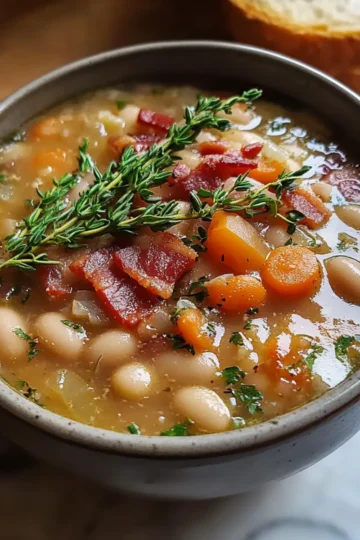Bacon and White Bean Soup