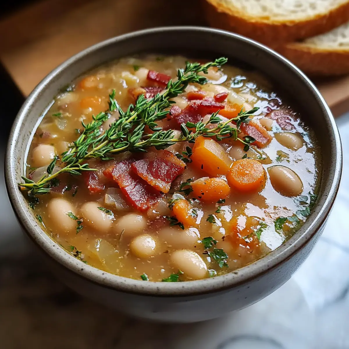Bacon and White Bean Soup