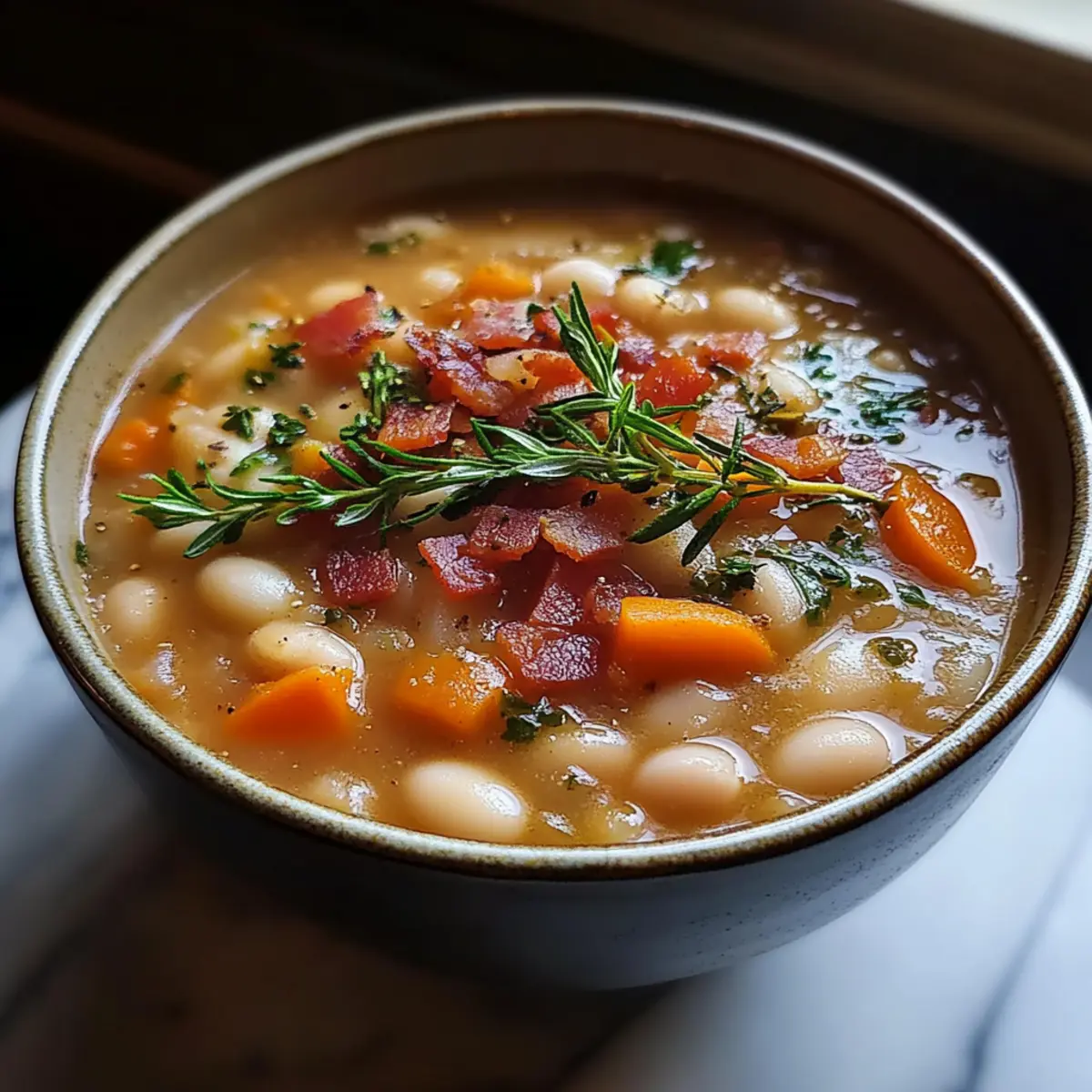 Bacon and White Bean Soup
