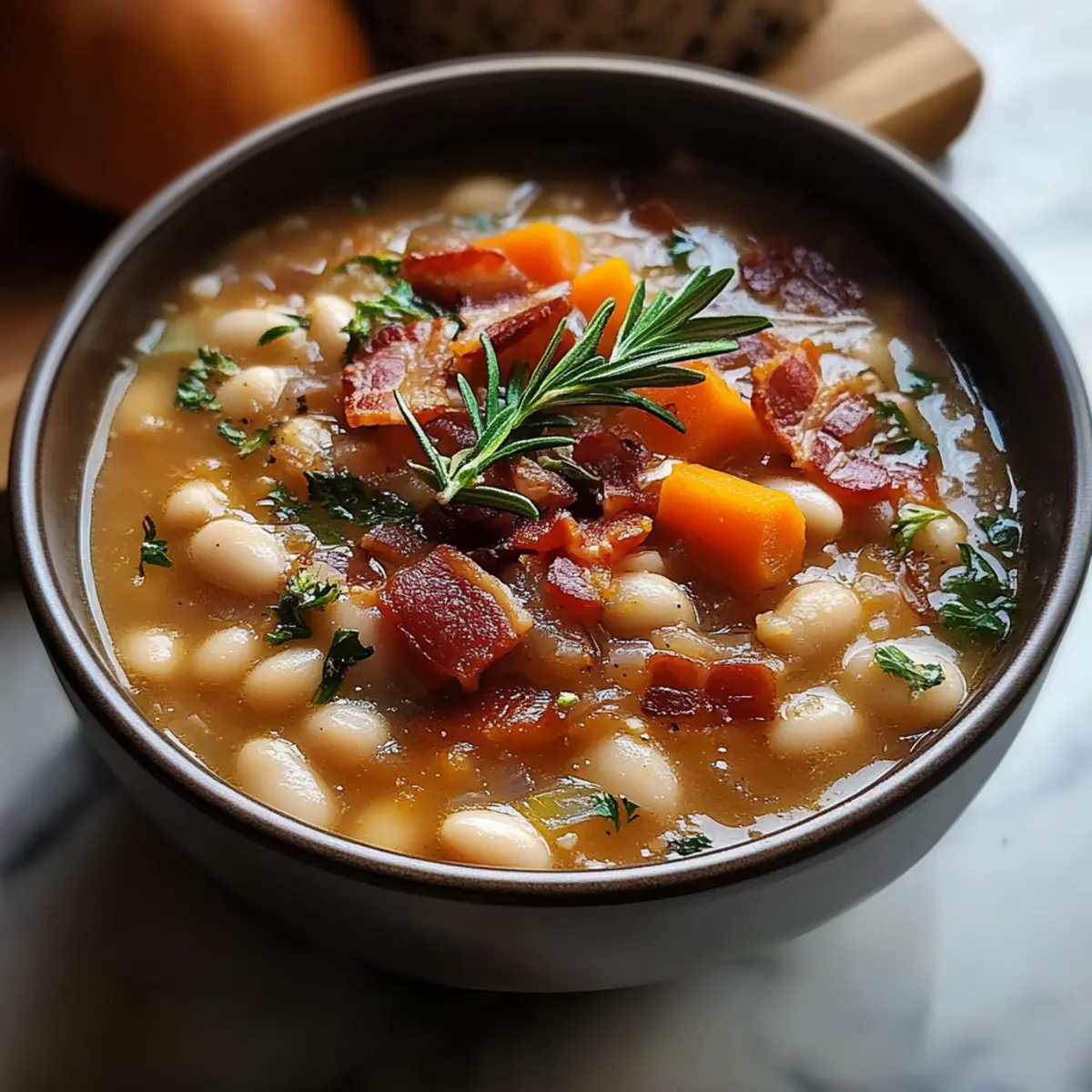 Bacon and White Bean Soup