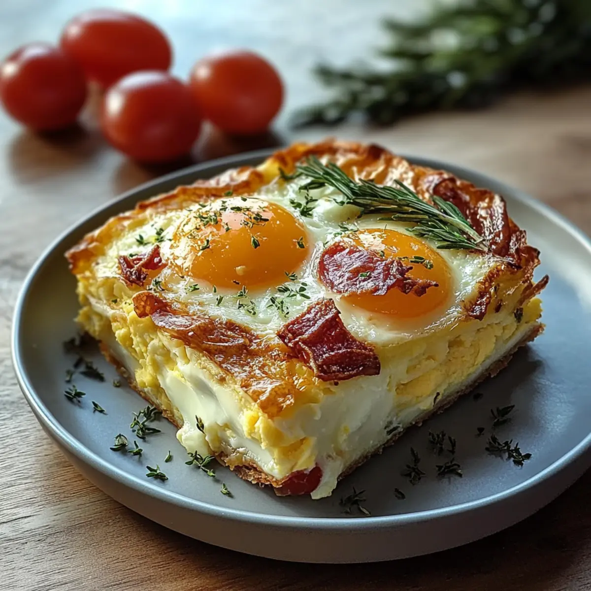 Baked Eggs Napoleon