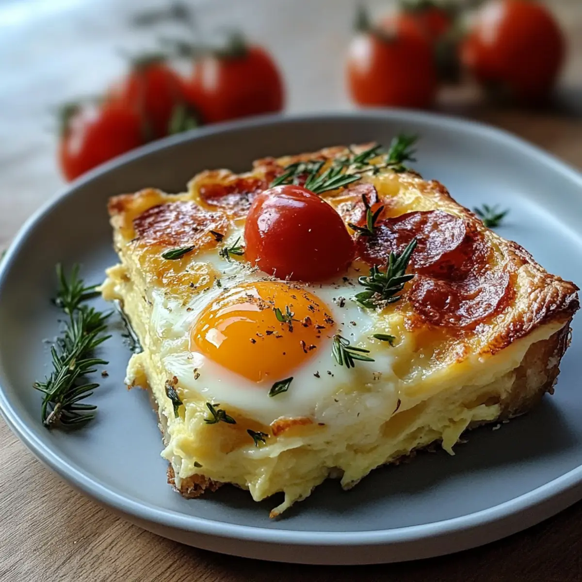 Baked Eggs Napoleon