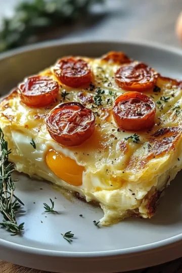 Baked Eggs Napoleon
