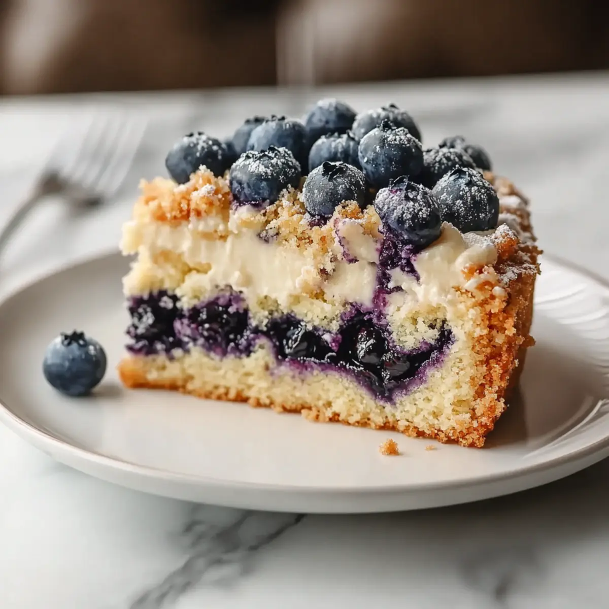 Blueberry Cream Cheese Coffee Cake