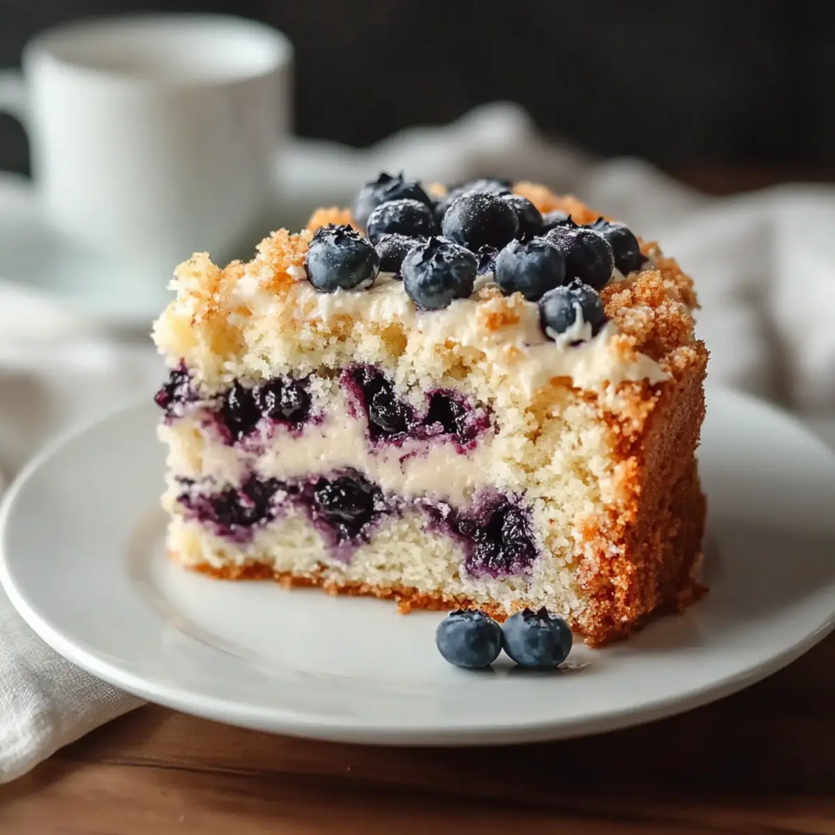 Blueberry Cream Cheese Coffee Cake