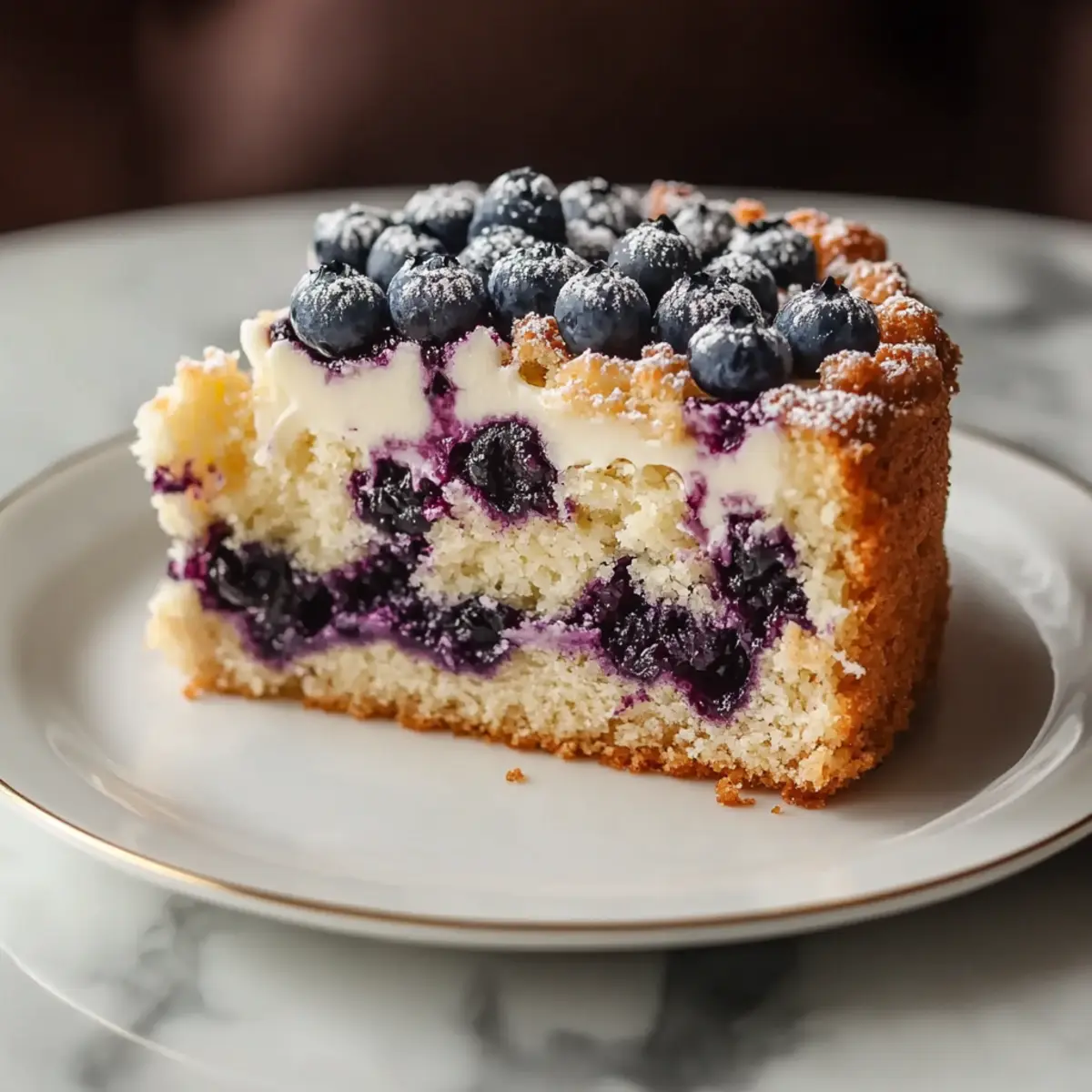 Blueberry Cream Cheese Coffee Cake