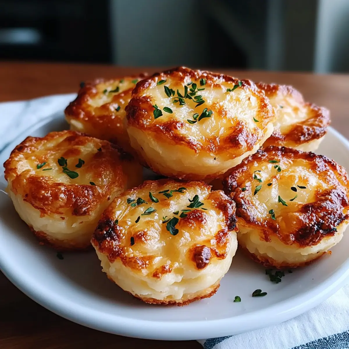 Cheesy Mashed Potato Puff Bites