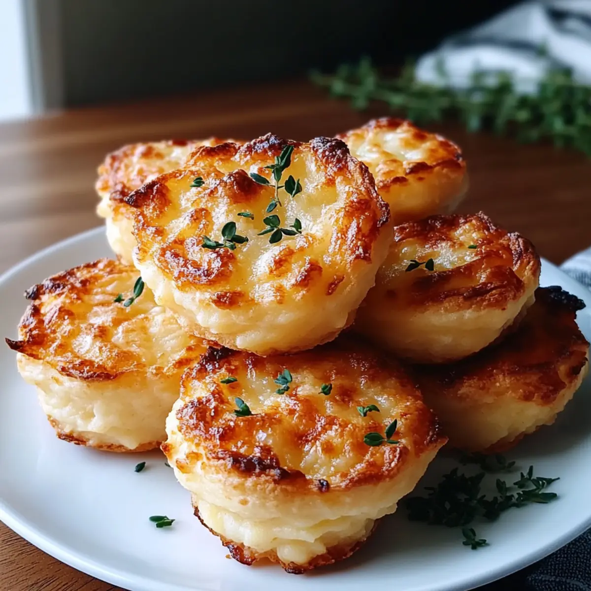 Cheesy Mashed Potato Puff Bites