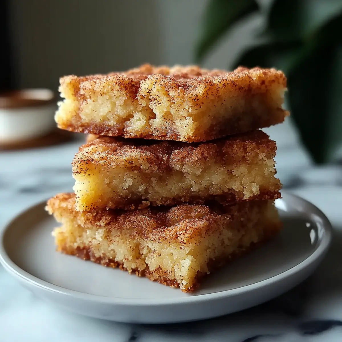 Chewy Snickerdoodle Cookie Bars