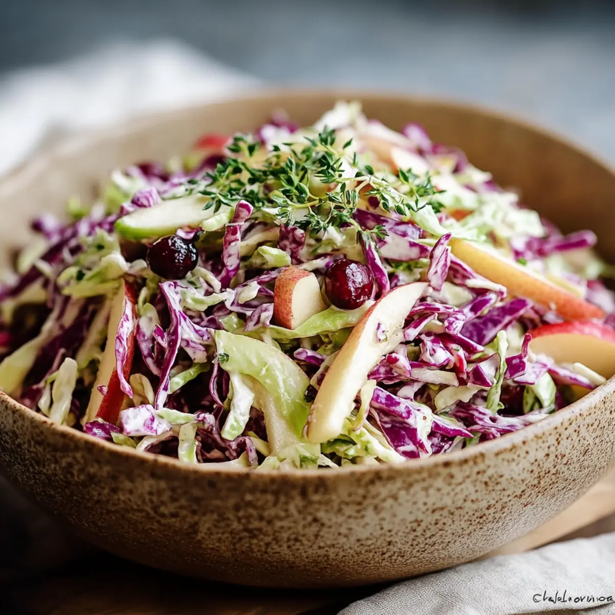 Cranberry Apple Coleslaw