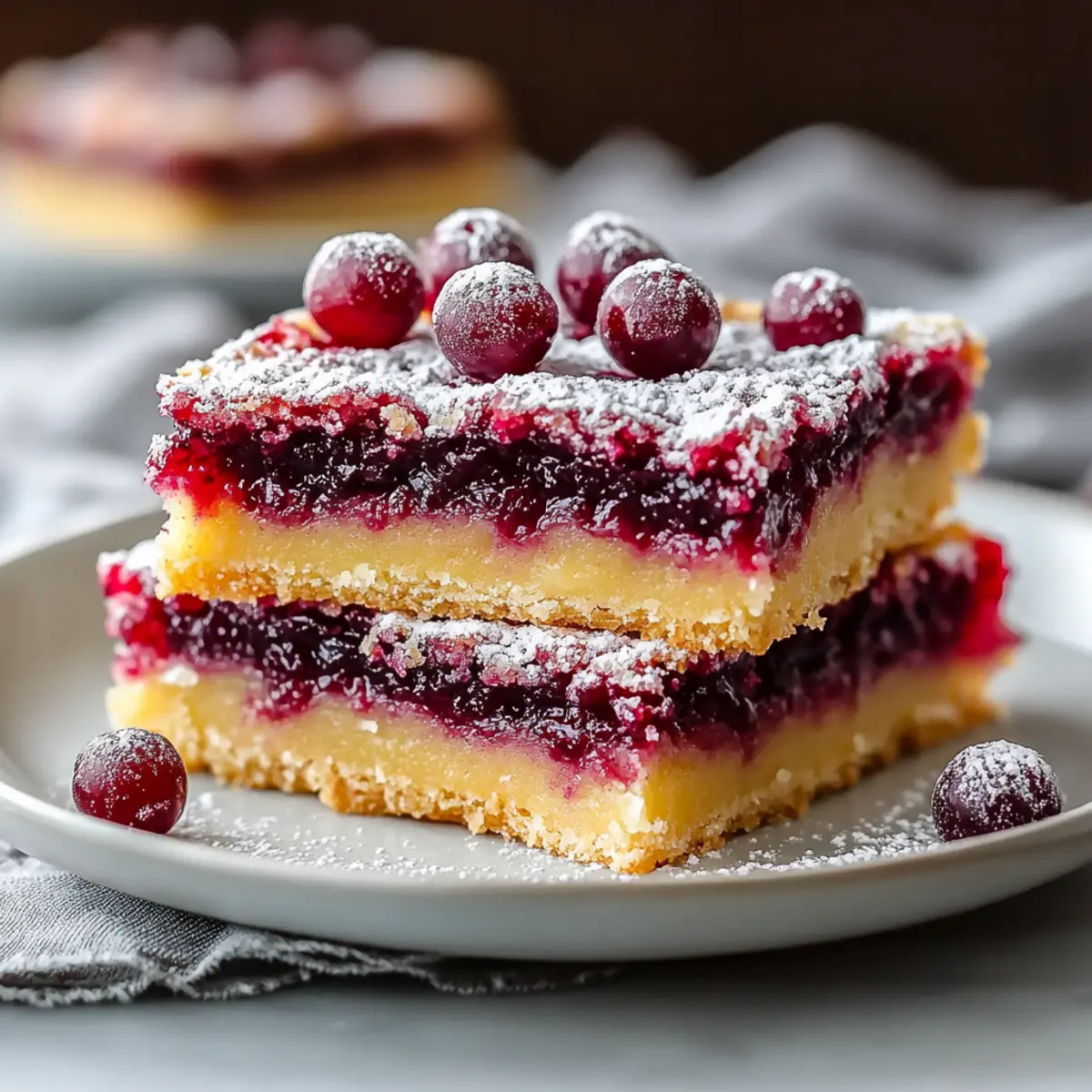 Cranberry Lemon Bars