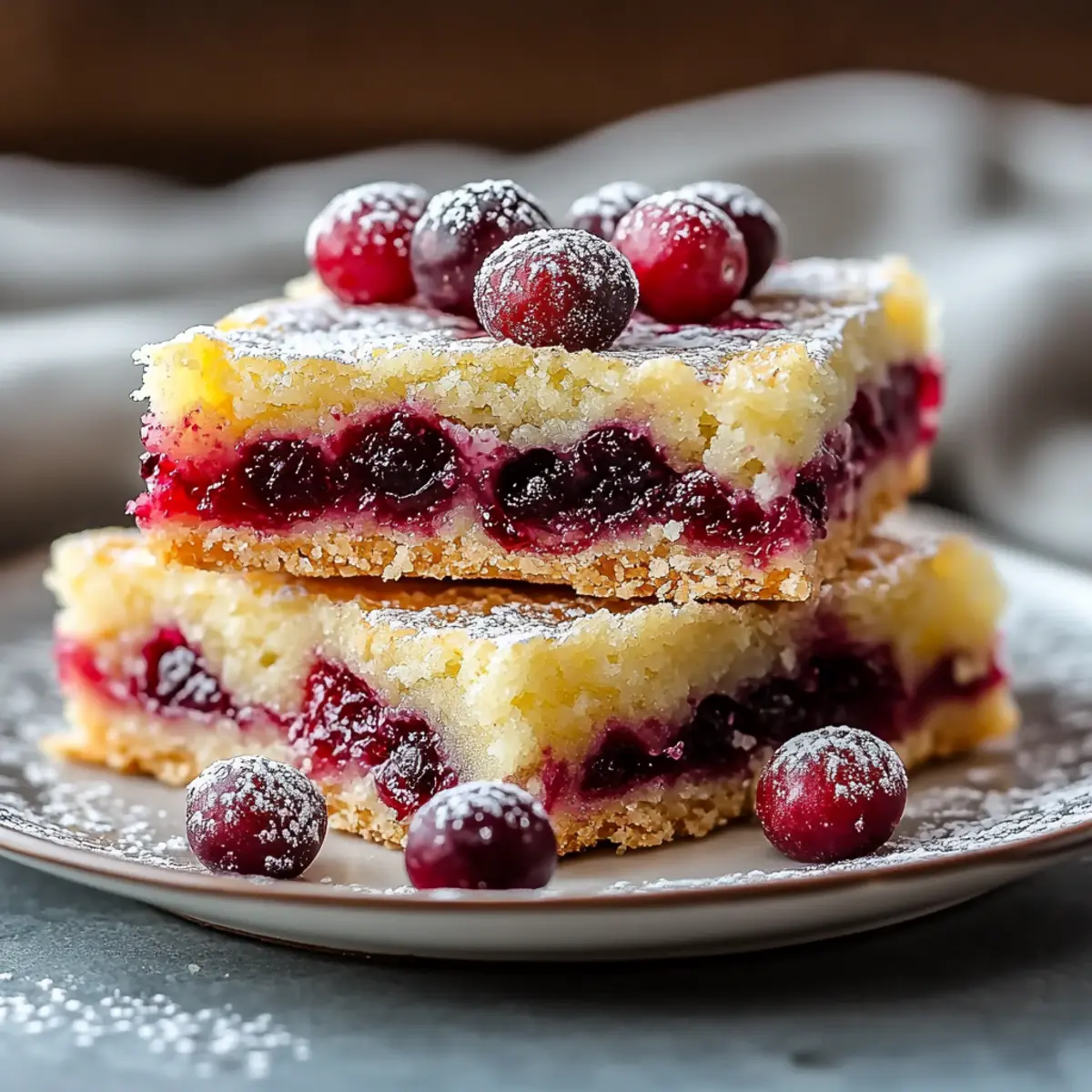 Cranberry Lemon Bars