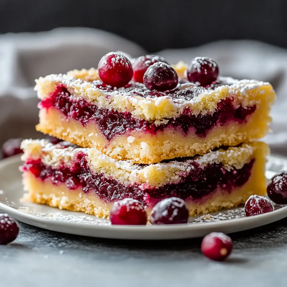 Cranberry Lemon Bars
