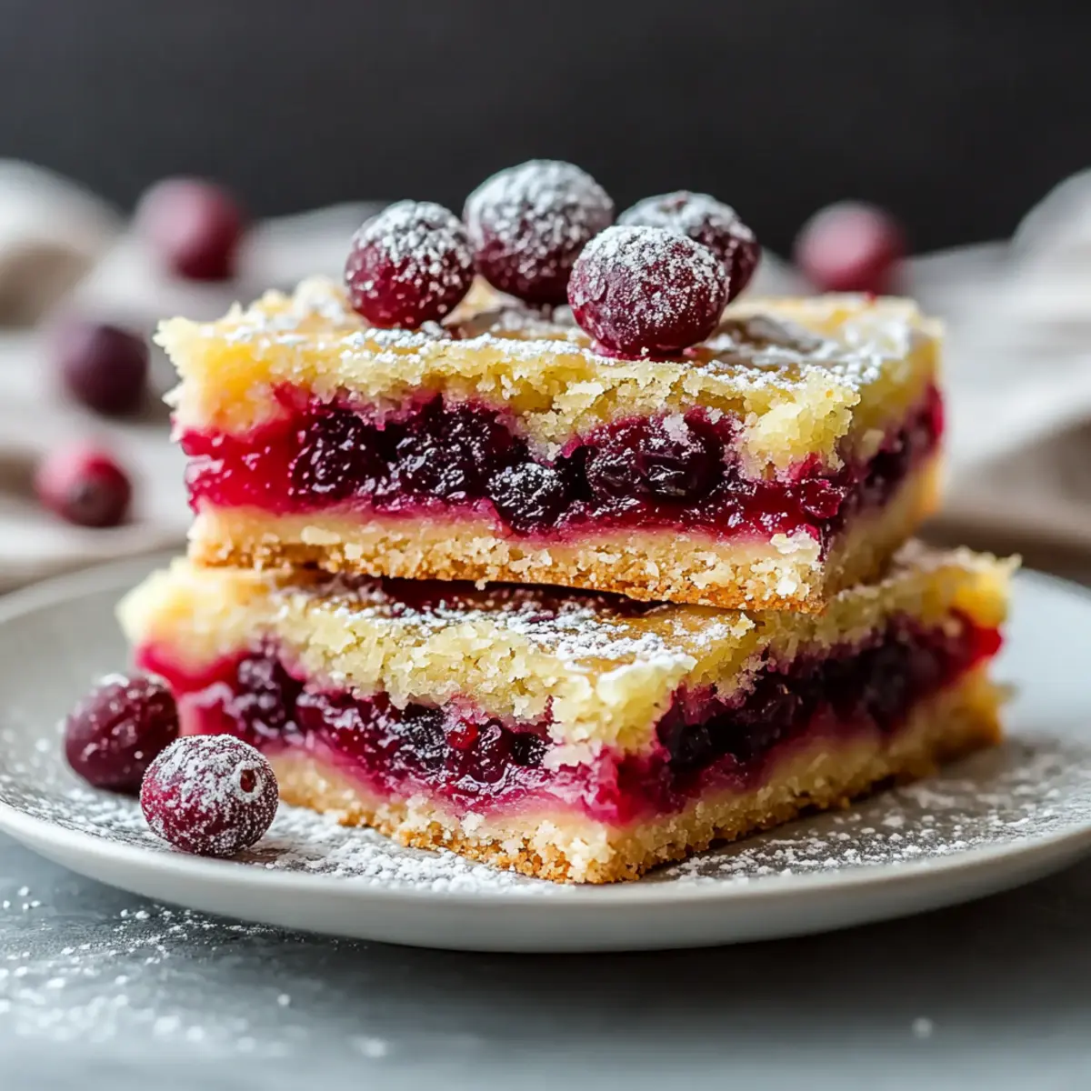 Cranberry Lemon Bars
