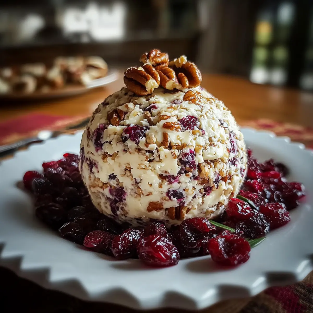 Cranberry and Pecan Cheese Ball