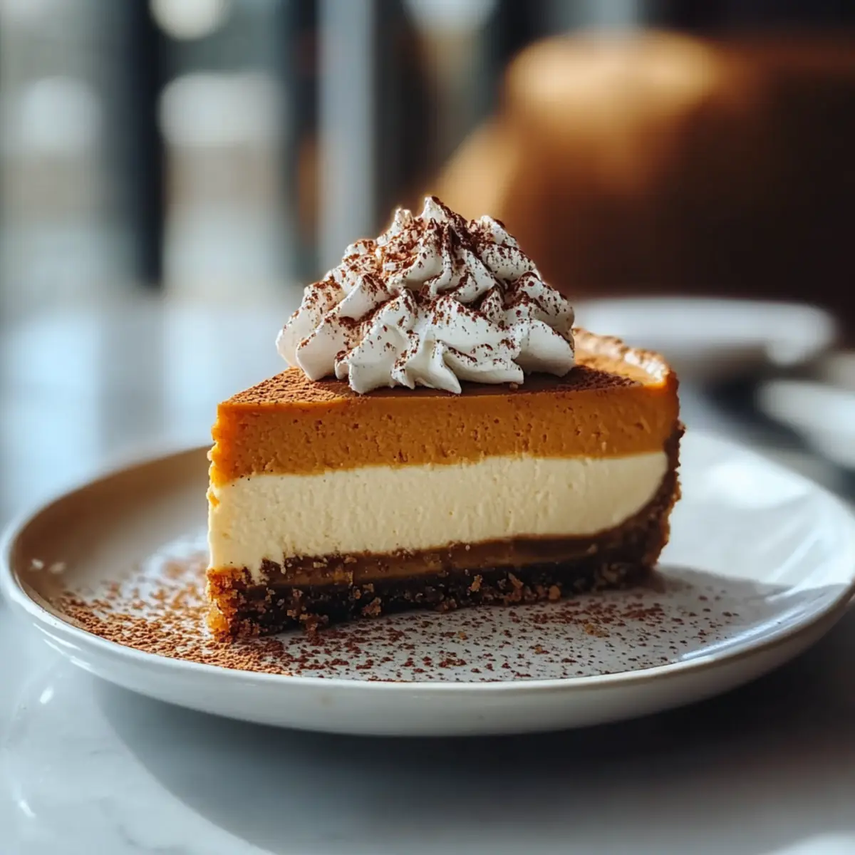 Creamy No Bake Pumpkin Cheesecake