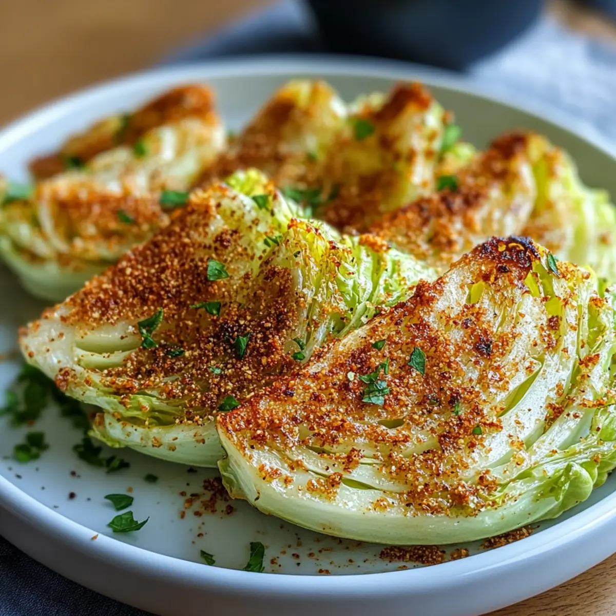 Crispy Air Fryer Cabbage Wedges
