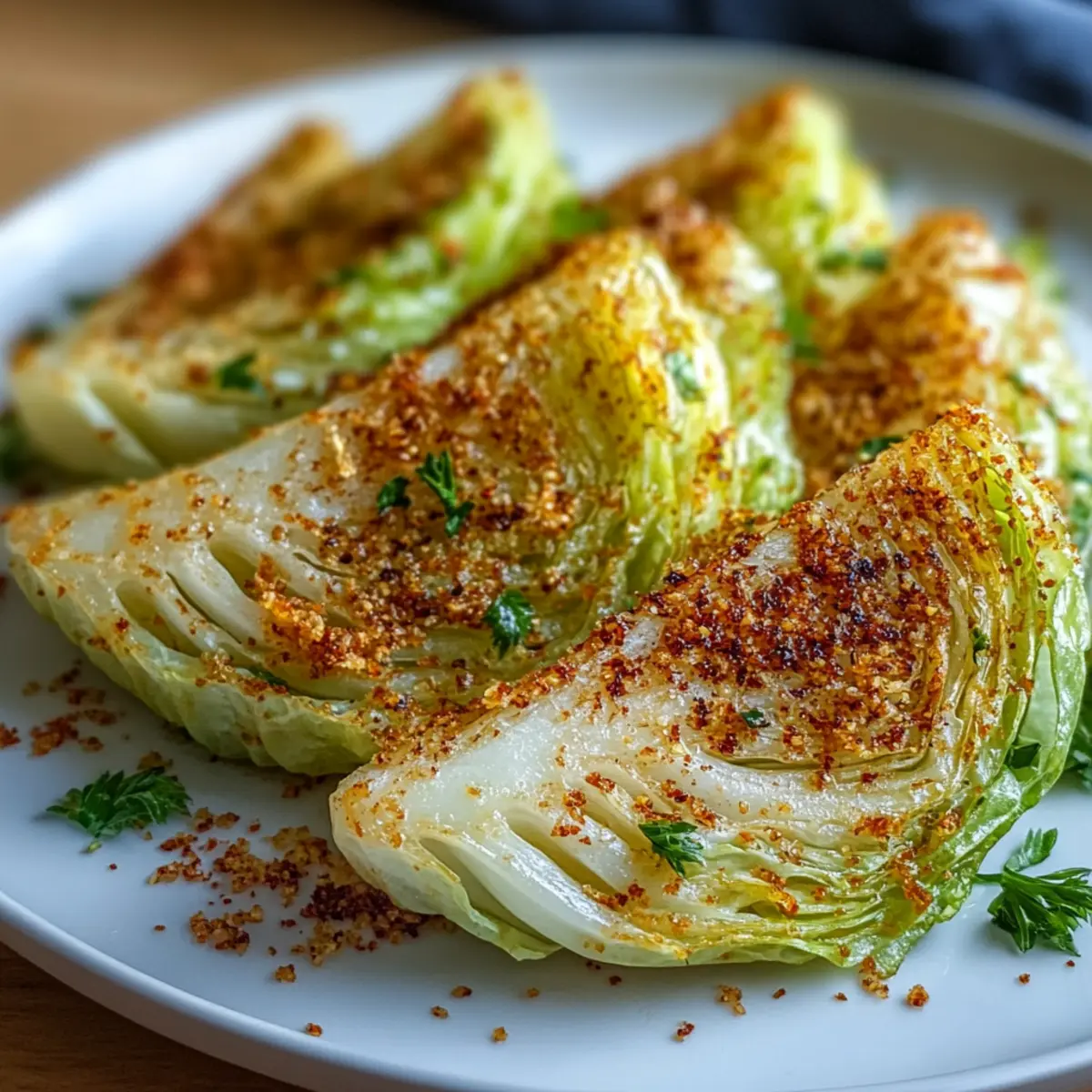 Crispy Air Fryer Cabbage Wedges