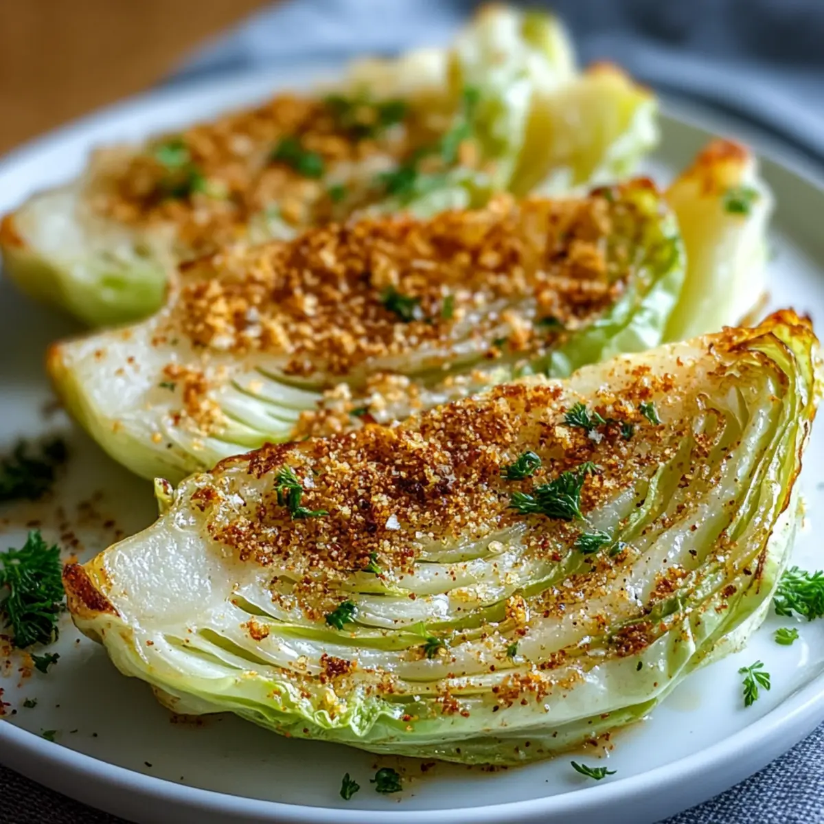 Crispy Air Fryer Cabbage Wedges
