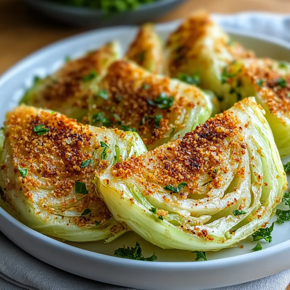 Crispy Air Fryer Cabbage Wedges