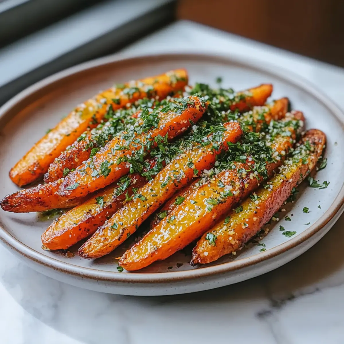 Crispy Smashed Carrots