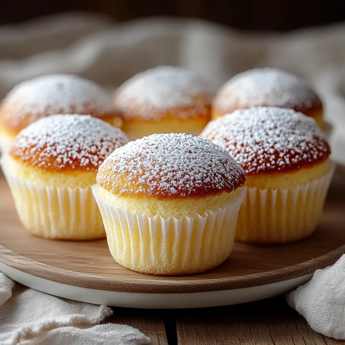 Fluffy Japanese Cotton Cheesecake Cupcakes