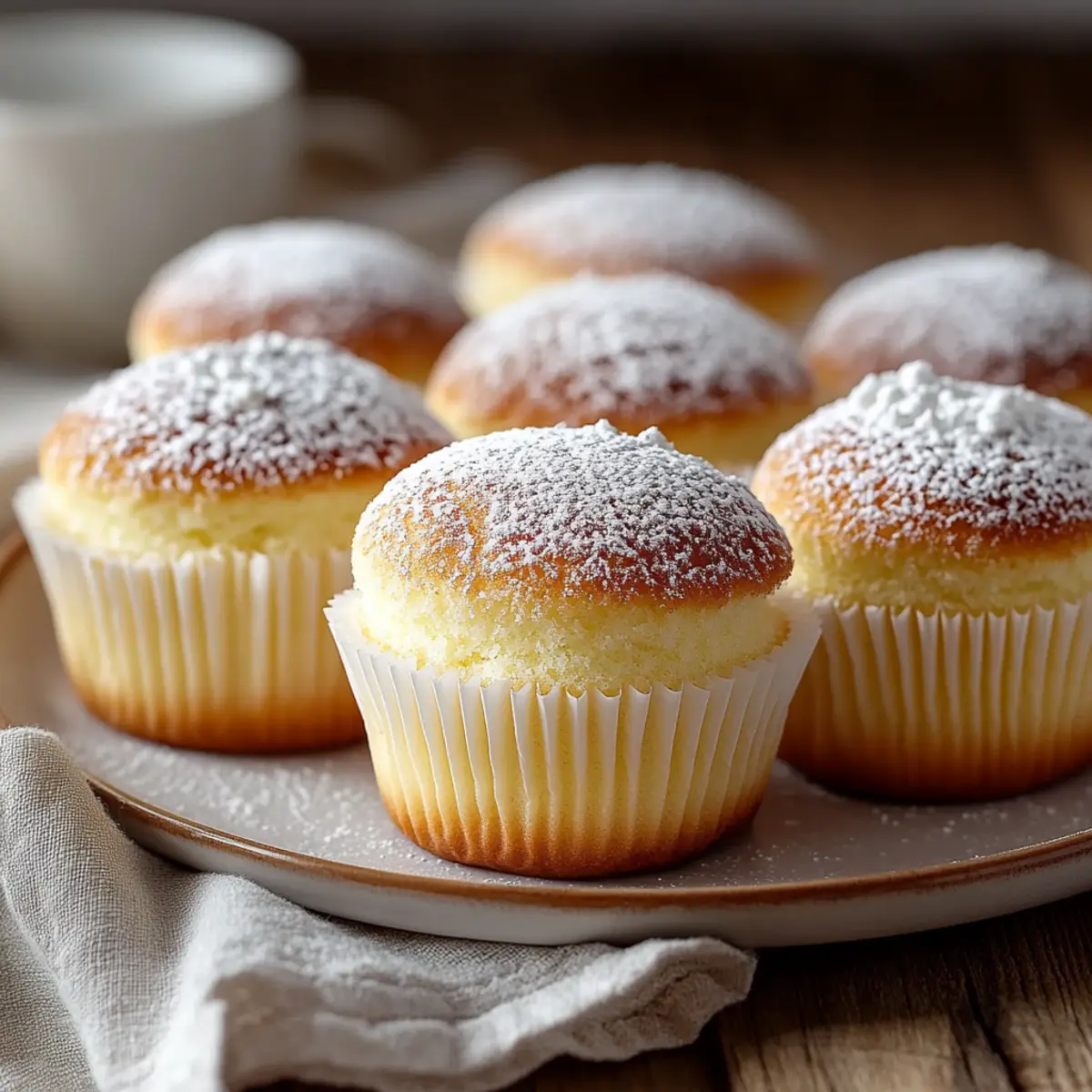 Fluffy Japanese Cotton Cheesecake Cupcakes