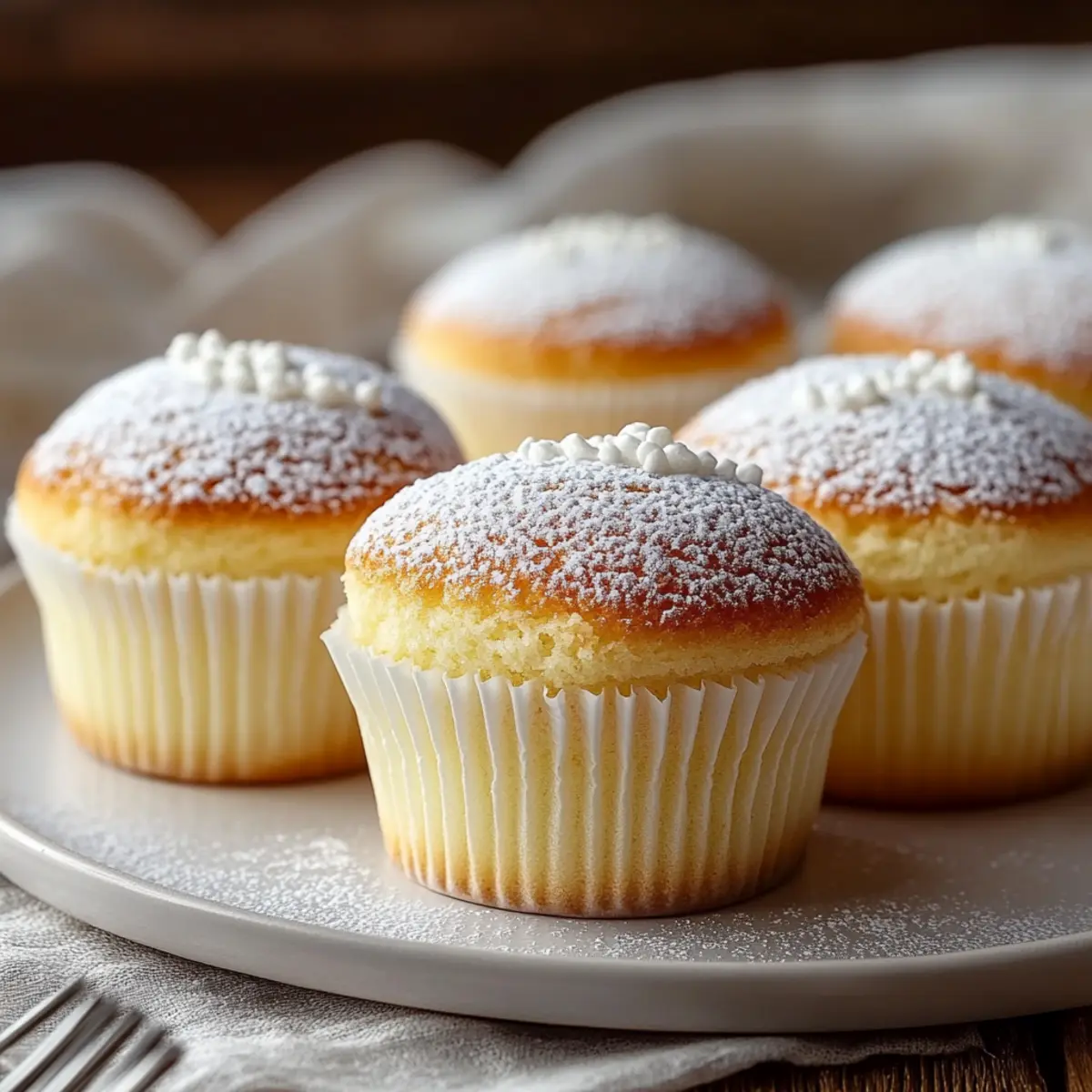Fluffy Japanese Cotton Cheesecake Cupcakes