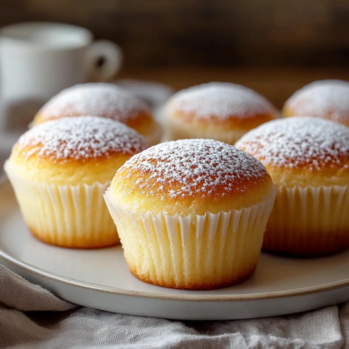 Fluffy Japanese Cotton Cheesecake Cupcakes