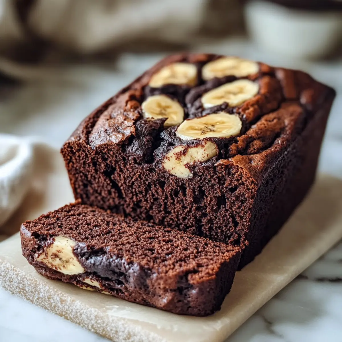 High Protein Chocolate Banana Bread