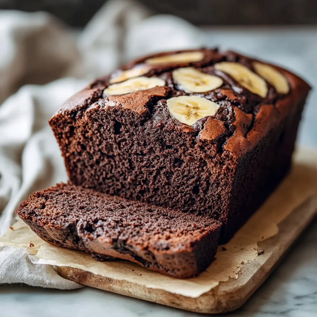 High Protein Chocolate Banana Bread