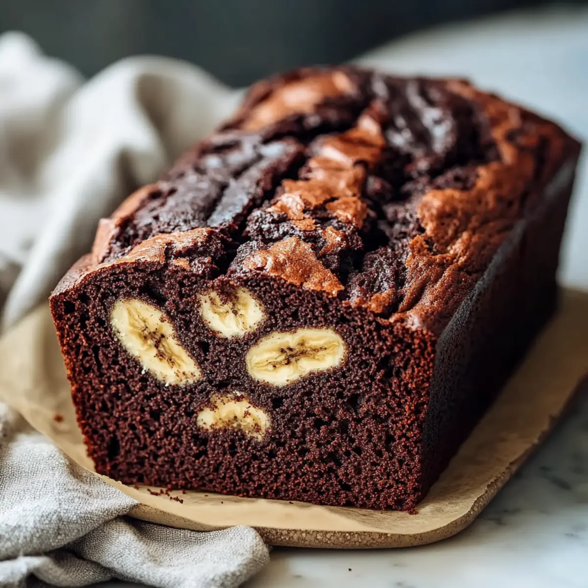 High Protein Chocolate Banana Bread