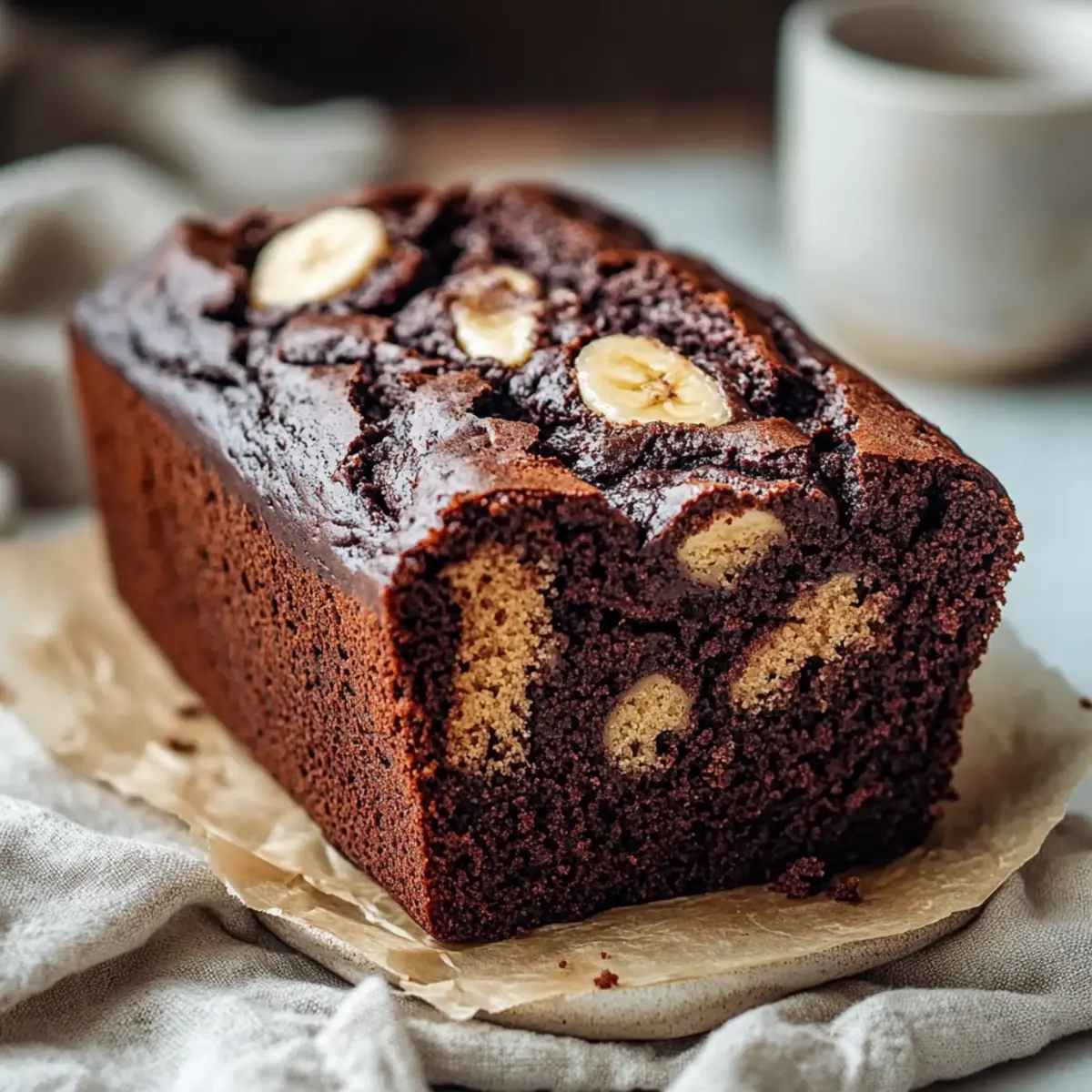 High Protein Chocolate Banana Bread