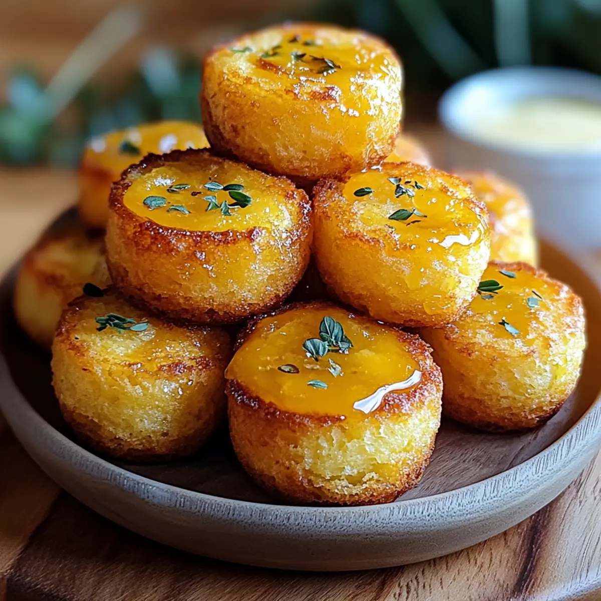 Honey Butter Cornbread Poppers