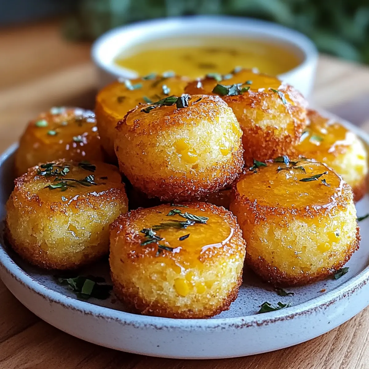 Honey Butter Cornbread Poppers