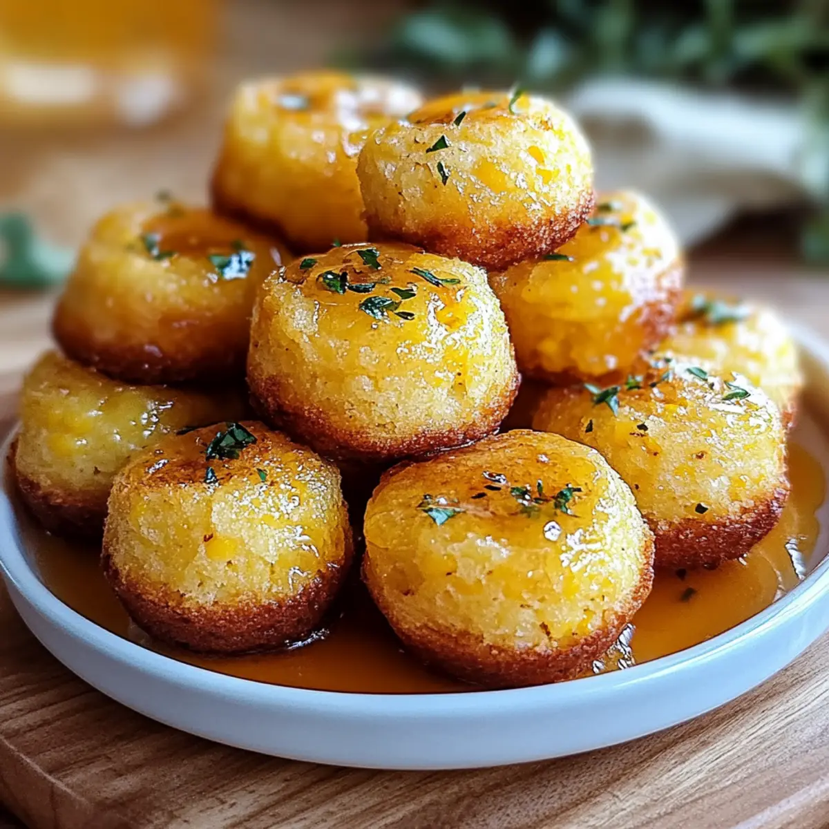 Honey Butter Cornbread Poppers