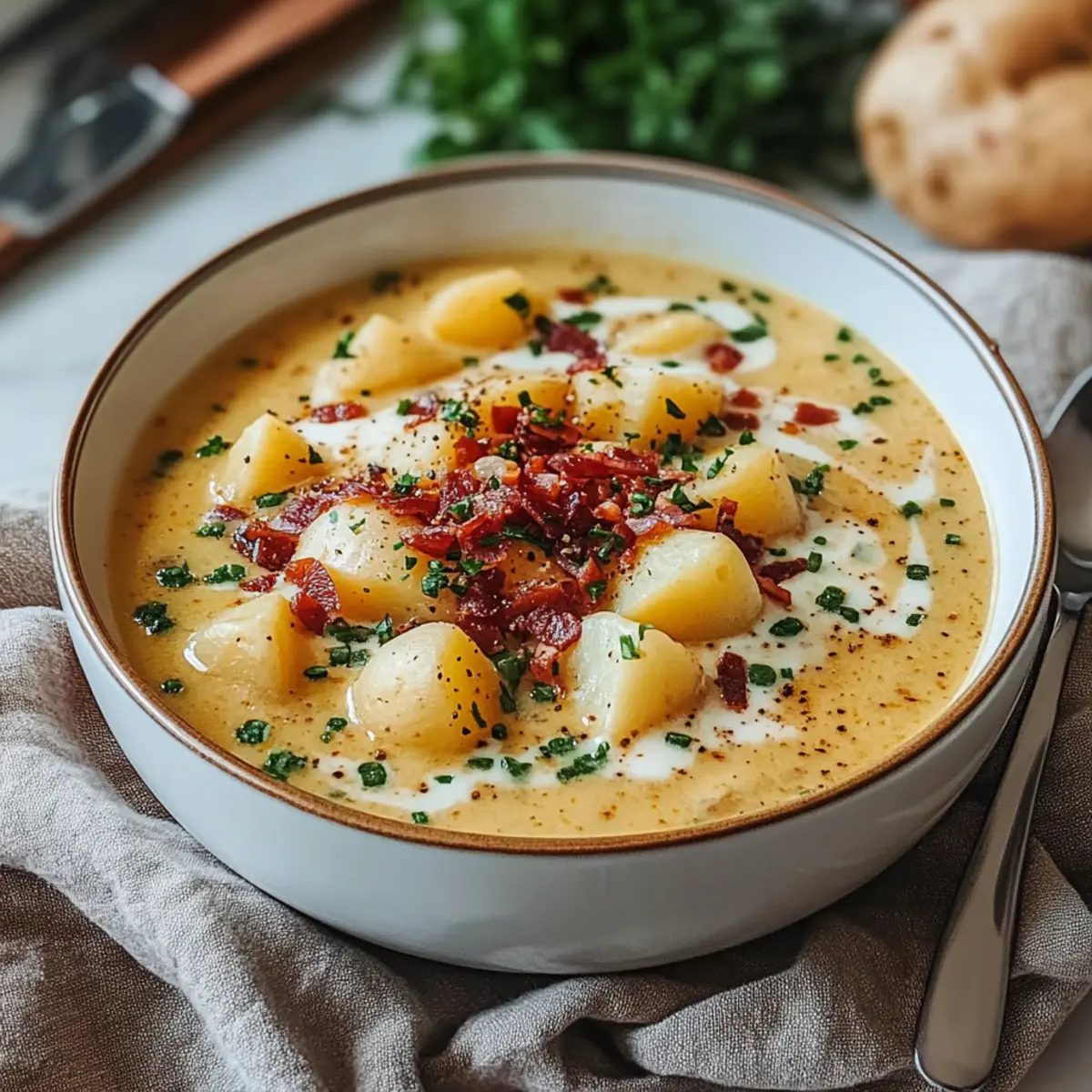 Loaded Outback Potato Soup