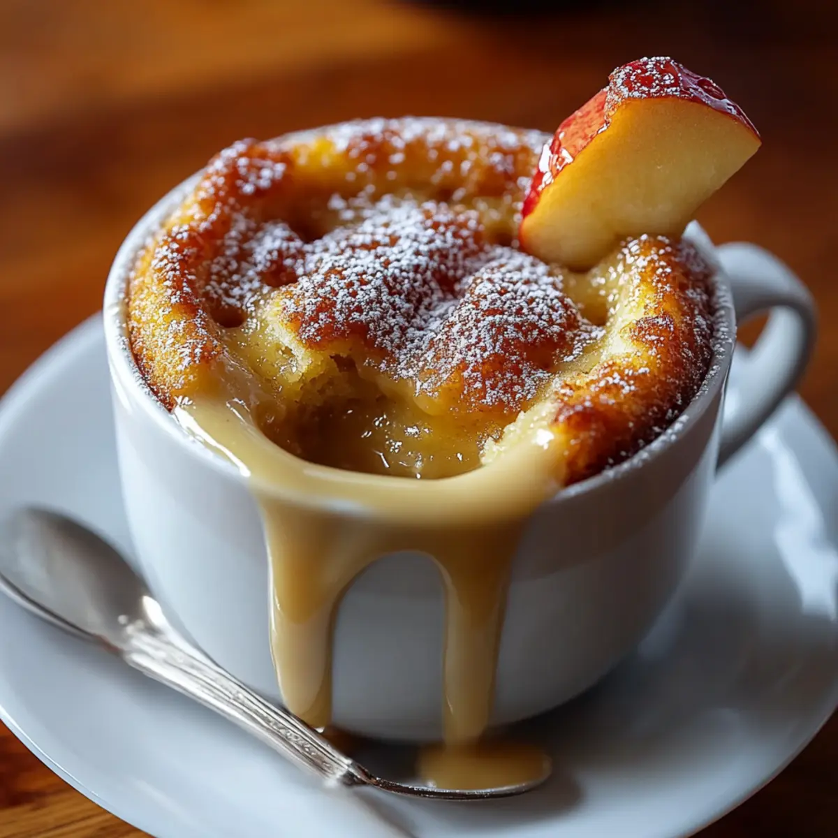 Melt-in-Your-Mouth Minute Apple Mug Cake