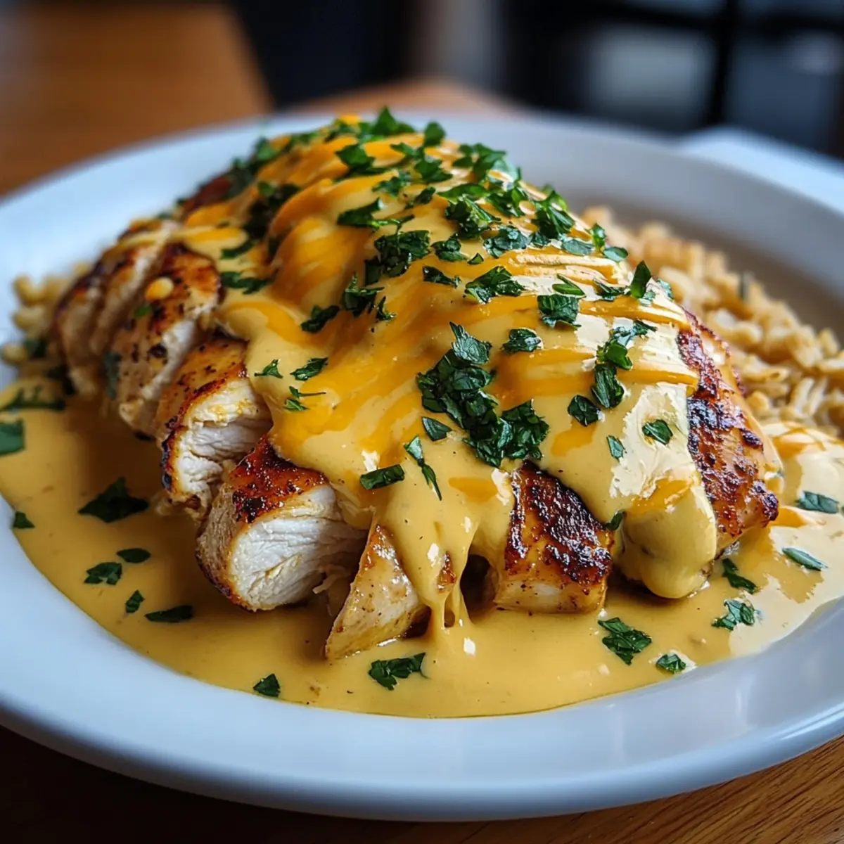 Mexican Chicken Smothered in Cheesy Sauce