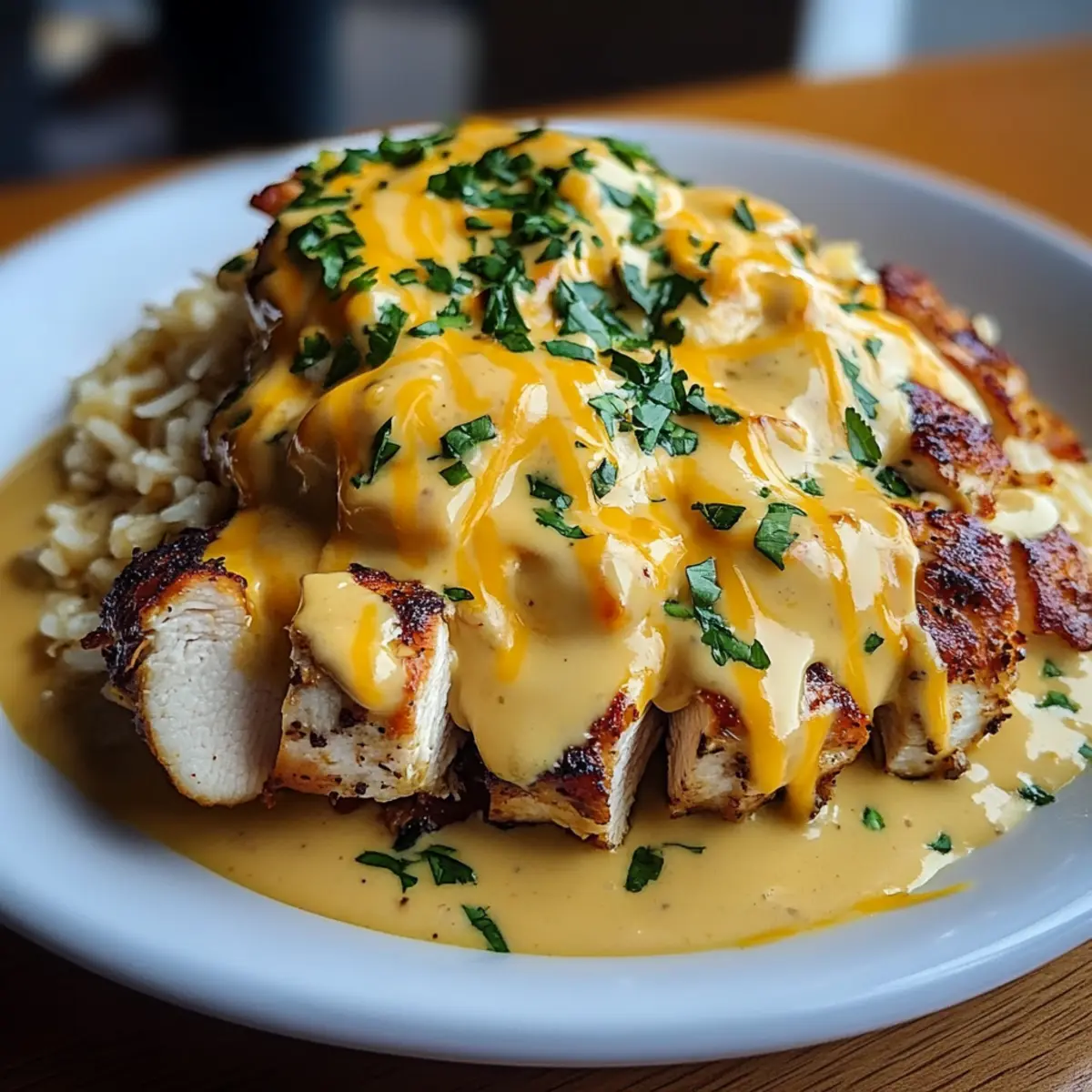 Mexican Chicken Smothered in Cheesy Sauce