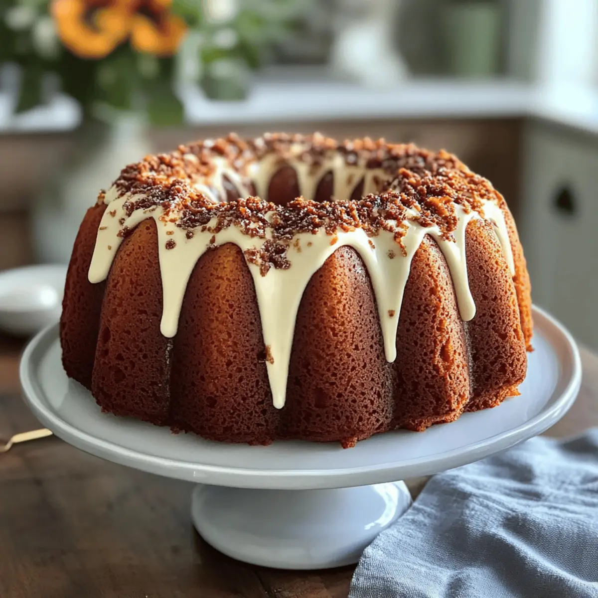 Pumpkin Cream Cheese Bundt Cake