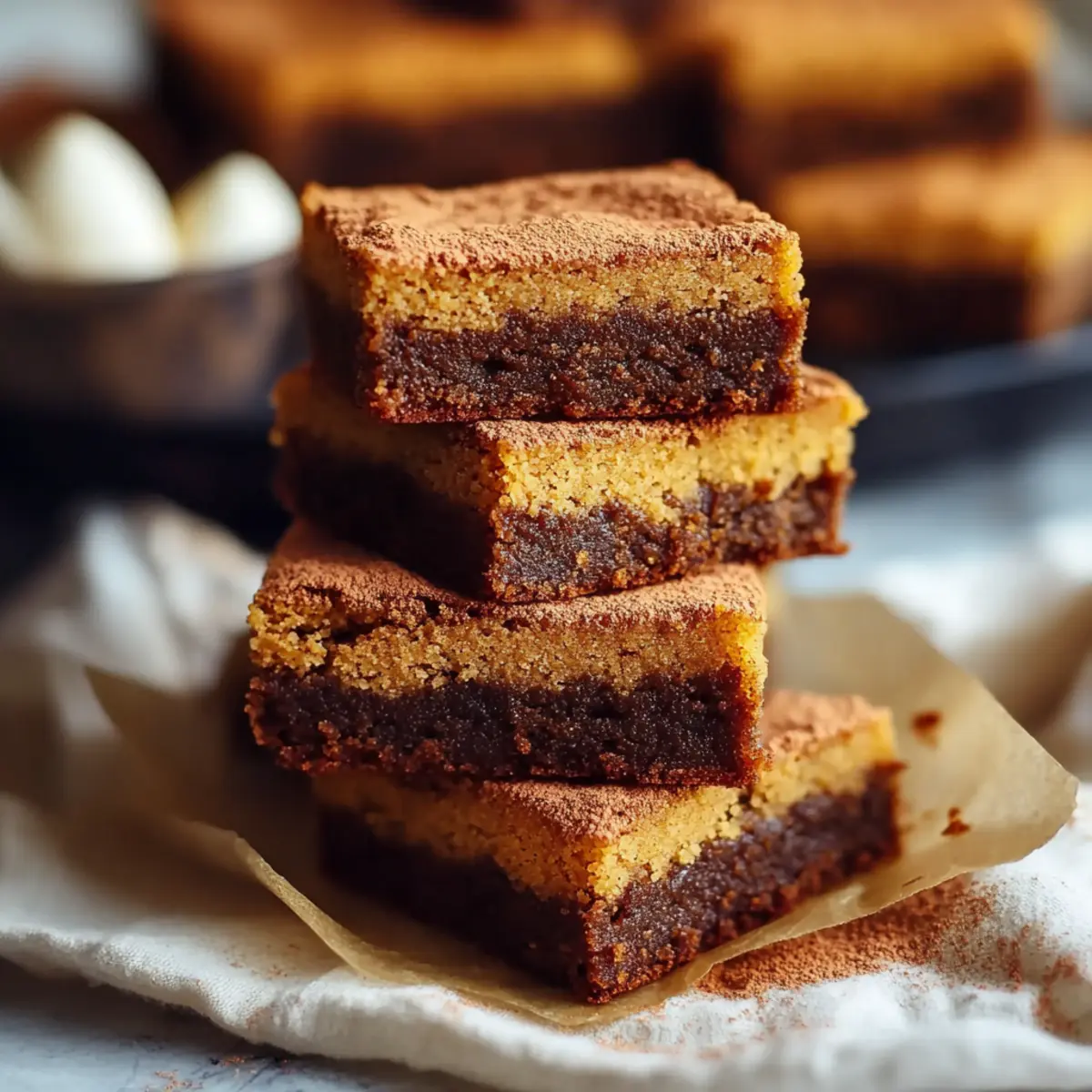 Pumpkin Spice Snickerdoodle Blondies