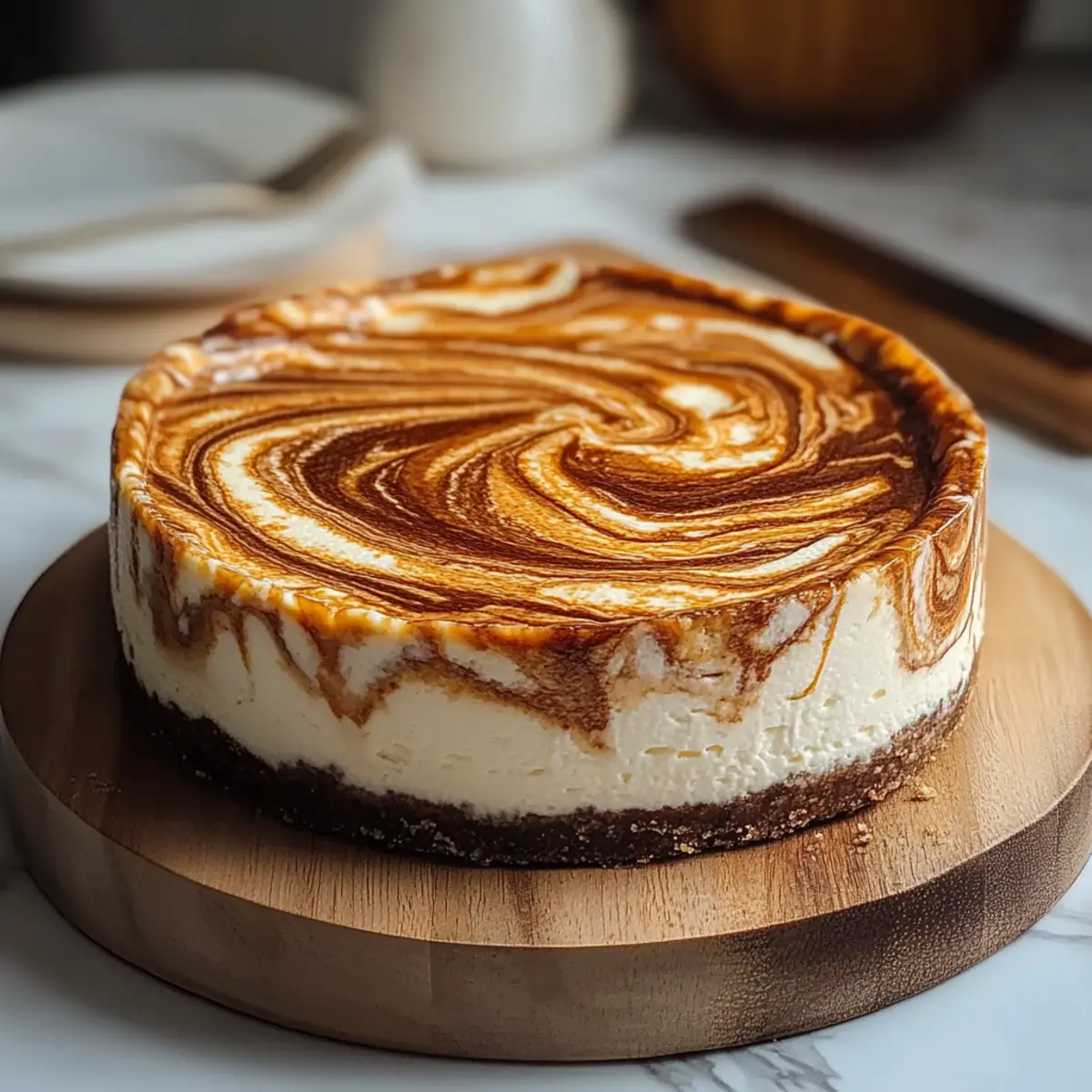 Pumpkin Swirl Cheesecake