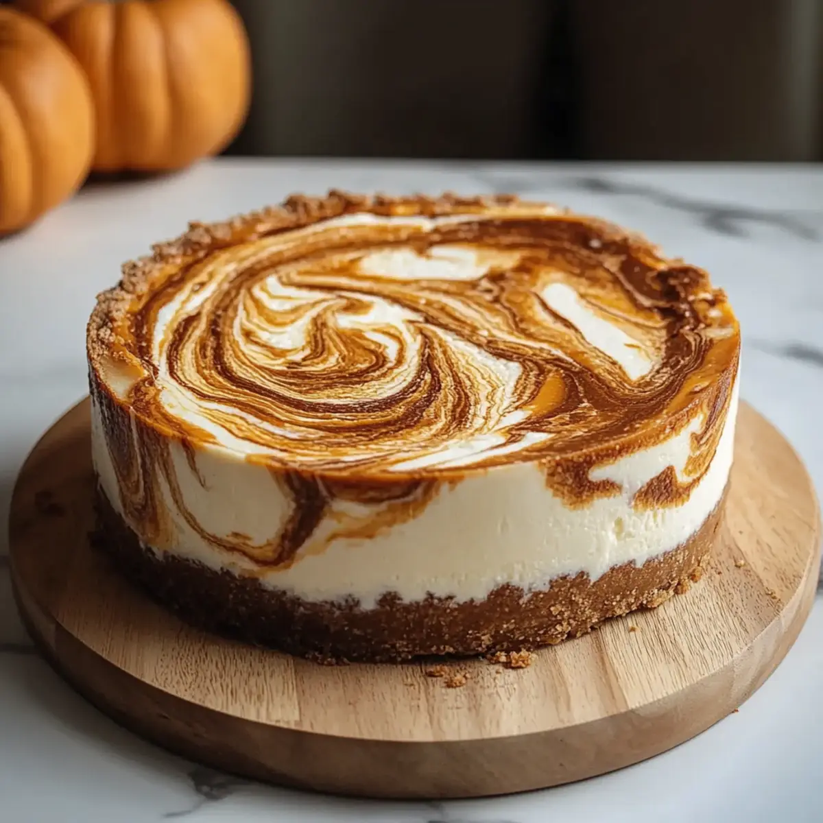 Pumpkin Swirl Cheesecake