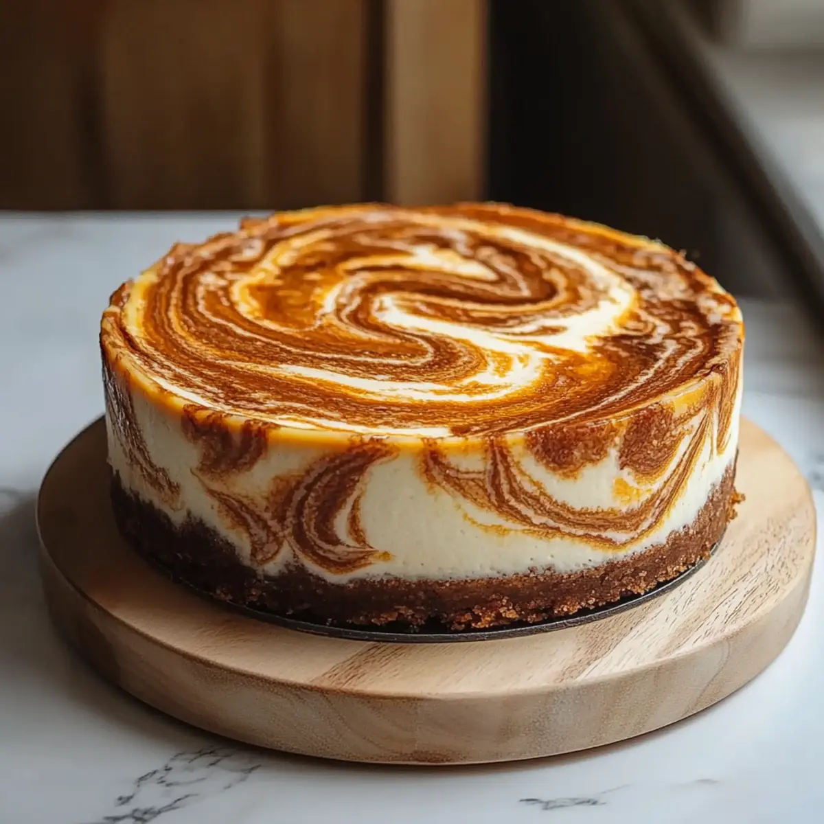 Pumpkin Swirl Cheesecake