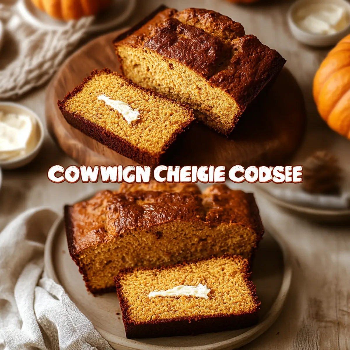 Pumpkin and Cream Cheese Bread